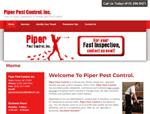 Tablet Screenshot of piperpestcontrol.com